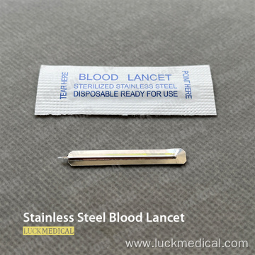 Disposable Stainless Steel Blood Lancet